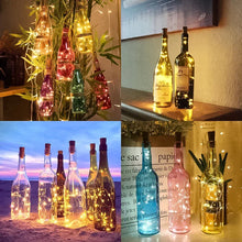 Laden Sie das Bild in den Galerie-Viewer, LED-Weinflaschenlichter Kork Nachtlicht DIY Decor Lift - Stück