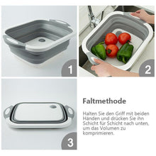 Laden Sie das Bild in den Galerie-Viewer, Tragbare Multifunktionaler Waschbecken Klappkorb