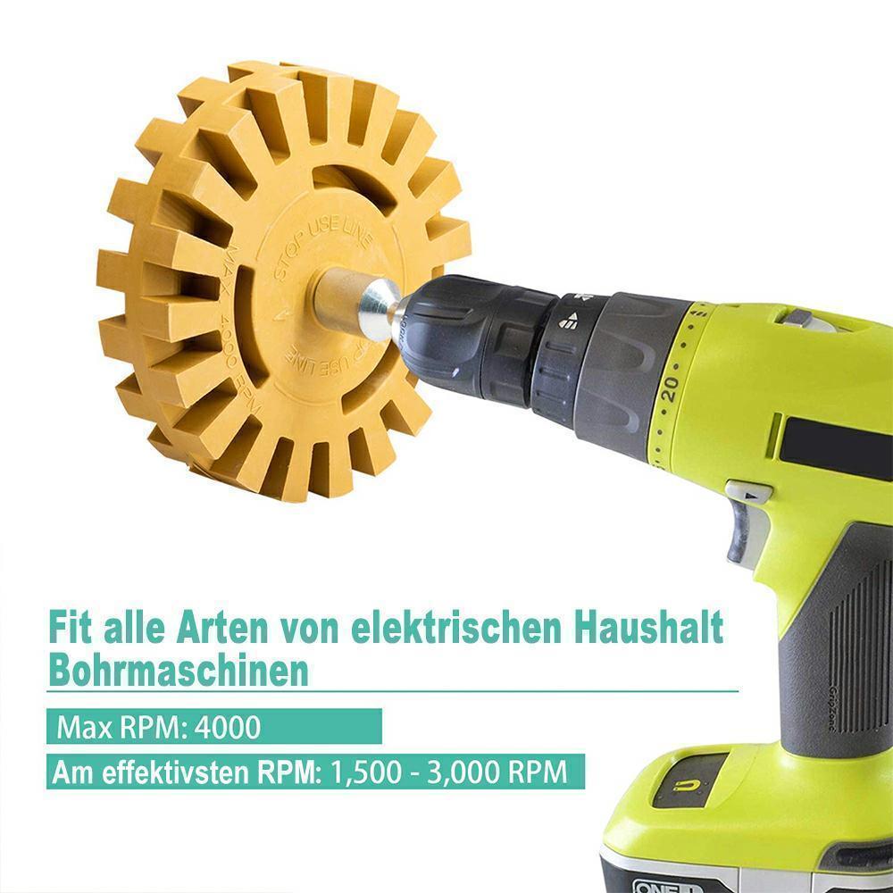 Produktbild von 4 Zoll Polierscheibe Radiergummi Mit Zickzack-Zähnen – 6 Mm Schaft, Ohne Schaft (Reinigungsscheibe)