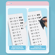Laden Sie das Bild in den Galerie-Viewer, Übungstafel für mündliche Berechnungen für Kinder