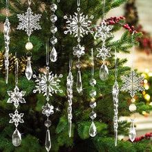 Laden Sie das Bild in den Galerie-Viewer, Kristall Weihnachtsschneeflockendekoration