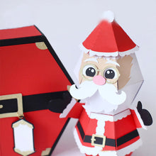 Laden Sie das Bild in den Galerie-Viewer, 3D-Popup-Box-Karte „Weihnachtsmann-Streich“