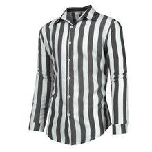 Laden Sie das Bild in den Galerie-Viewer, Gestreiftes Frühlingshemd für Herren