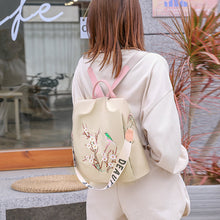 Laden Sie das Bild in den Galerie-Viewer, Vielseitiger Bestickter Leichter Diebstahlschutzrucksack