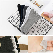 Laden Sie das Bild in den Galerie-Viewer, Atmungsaktive, unsichtbare Baumwollsocken mit fünf Fingern(5 Paar)
