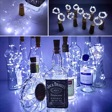Laden Sie das Bild in den Galerie-Viewer, LED-Weinflaschenlichter Kork Nachtlicht DIY Decor Lift - Stück