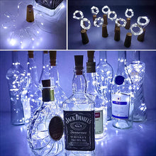 Laden Sie das Bild in den Galerie-Viewer, LED-Weinflaschenlichter Kork Nachtlicht DIY Decor Lift - Stück