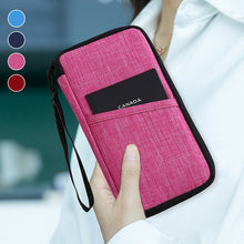 Laden Sie das Bild in den Galerie-Viewer, Vielseitige Reise-Dokumententasche mit mehreren Fächern