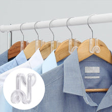 Laden Sie das Bild in den Galerie-Viewer, Transparente Verbindungshaken für Kleiderbügel
