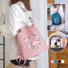 Laden Sie das Bild in den Galerie-Viewer, Vielseitiger Bestickter Leichter Diebstahlschutzrucksack