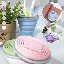 Laden Sie das Bild in den Galerie-Viewer, Tragbarer Silikonbecher für die Reise