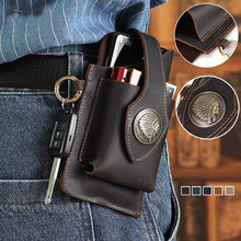 Laden Sie das Bild in den Galerie-Viewer, Multifunktionale Handytasche aus Leder