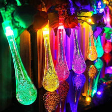 Laden Sie das Bild in den Galerie-Viewer, Solar Wassertropfen Lichterkette