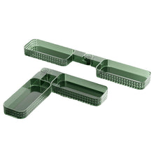 Laden Sie das Bild in den Galerie-Viewer, Multifunktionales, an der Wand montiertes, drehbares U-förmiges Aufbewahrungs-Eckregal