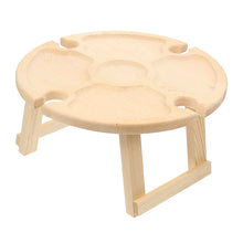 Laden Sie das Bild in den Galerie-Viewer, Klappbarer Picknicktisch aus Holz