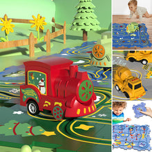 Laden Sie das Bild in den Galerie-Viewer, Puzzlespielzeug für Kinder mit Schienenfahrzeugen