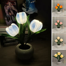 Laden Sie das Bild in den Galerie-Viewer, LED-Tulpen-Nachtlicht-Blumen-Tischlampe