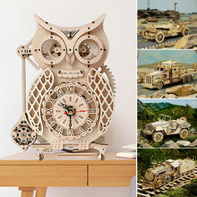 Laden Sie das Bild in den Galerie-Viewer, Super mechanisches Holzmodell-Puzzle-Set🦉