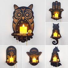 Laden Sie das Bild in den Galerie-Viewer, Kreative Kerzenständer Dekoration aus Holz