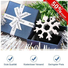 Laden Sie das Bild in den Galerie-Viewer, 🎁Vorweihnachtsverkauf🎁18-in-1 Edelstahl Schneeflocken Multi-tool
