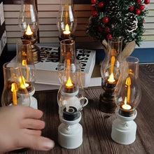 Laden Sie das Bild in den Galerie-Viewer, Elektronische LED-Vintage-Petroleumlampe
