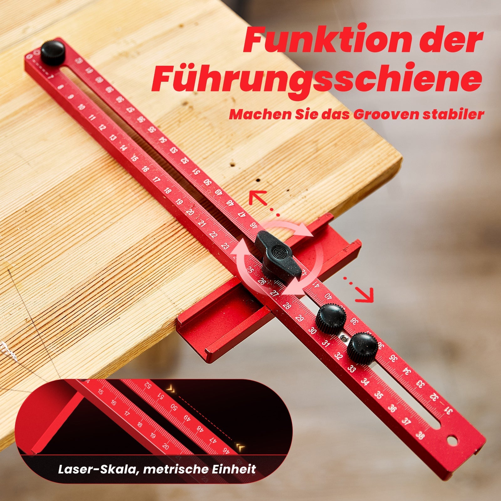 Router Fräsrillenhalterung, 4 in 1 Fräsenführung, Schrank, Hardware Vorrichtung, Aluminium Router Tischeinsatzplatte mit automatischem Körner für Holzbearbeitungsbänke (metrisch Router Fräsrillenhalterung, 4 in 1 Fräsenführung, Schrank, Hardware Vorrichtung, Aluminium Router Tischeinsatzplatte mit automatischem Körner für Holzbearbeitungsbänke (metrisch