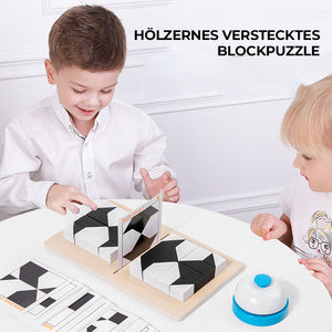 Hölzernes verstecktes Blockpuzzle