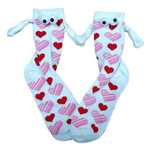 Paar Liebe Magnet hält Hände Socken