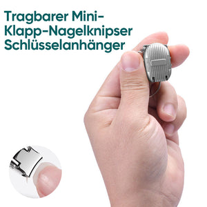Tragbarer Mini-Klappnagelknipser mit Schlüsselanhänger