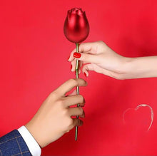 Laden Sie das Bild in den Galerie-Viewer, Herz-Halsketten-Set mit Rose
