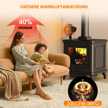 Laden Sie das Bild in den Galerie-Viewer, 4-Flügel-Kaminventilator für Holzofen
