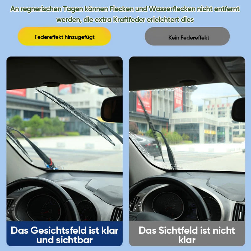 Scheibenwischerarm Druckfeder Verstärker - Booster Feder Für Bessere Wischerleistung Bei Regen & Schnee