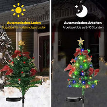 Laden Sie das Bild in den Galerie-Viewer, Solarbetriebene, wasserdichte Weihnachtsbaum-Dekorationslichter für den Außenbereich

