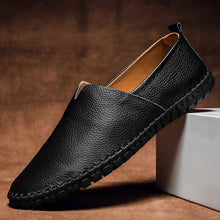 Laden Sie das Bild in den Galerie-Viewer, Jack Washington Minimal-Loafer aus echtem Leder
