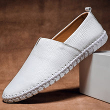 Laden Sie das Bild in den Galerie-Viewer, Jack Washington Minimal-Loafer aus echtem Leder
