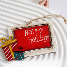 Laden Sie das Bild in den Galerie-Viewer, Weihnachtsdekoration Holzanhänger
