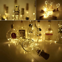 Laden Sie das Bild in den Galerie-Viewer, LED-Weinflaschenlichter Kork Nachtlicht DIY Decor Lift - Stück
