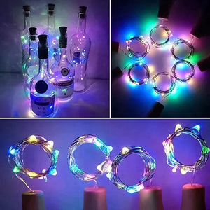 🍾LED-Weinflaschenlichter Kork Nachtlicht DIY Decor Lift