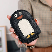 Laden Sie das Bild in den Galerie-Viewer, Niedliche Pinguine PU Kreditkarte Münze Brieftasche
