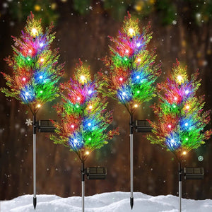 🎄Solar Garten Weihnachtsbaum Licht(2 Stück)🌟