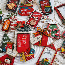 Laden Sie das Bild in den Galerie-Viewer, Weihnachtsdekoration Holzanhänger
