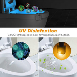 16 Farben LED Toiletten Nachtlicht--Upgrade UV Sterilization