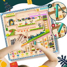Laden Sie das Bild in den Galerie-Viewer, Hölzernes pädagogisches Labyrinthspielzeug für Kinder
