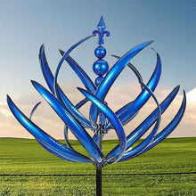 Laden Sie das Bild in den Galerie-Viewer, Blauer Windspinner aus Metall
