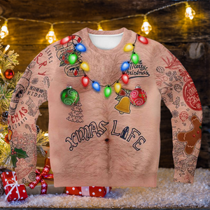 Sweatshirt mit Weihnachtsdruck