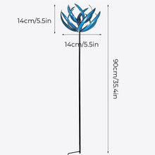Laden Sie das Bild in den Galerie-Viewer, Blauer Windspinner aus Metall
