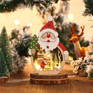 LED-Weihnachtsbeleuchtung aus Holz