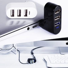 Laden Sie das Bild in den Galerie-Viewer, Multifunktionaler Mini drehbarer 3-Port USB-Anschluss
