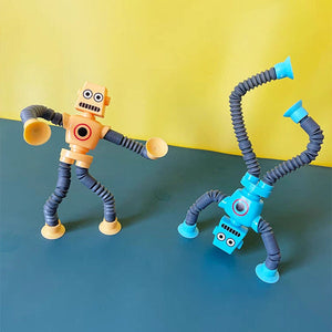 Teleskop-Saugnapf-Roboterspielzeug