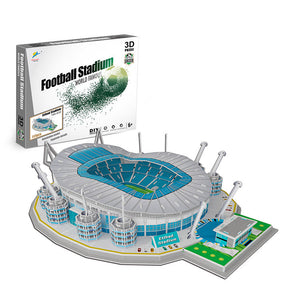 3D dreidimensionales Fußballfeld-Puzzle